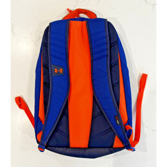 UNDER ARMOUR Storm 1 Backpack Blue Orange Padded Laptop GUC - Picture 3 of 10
